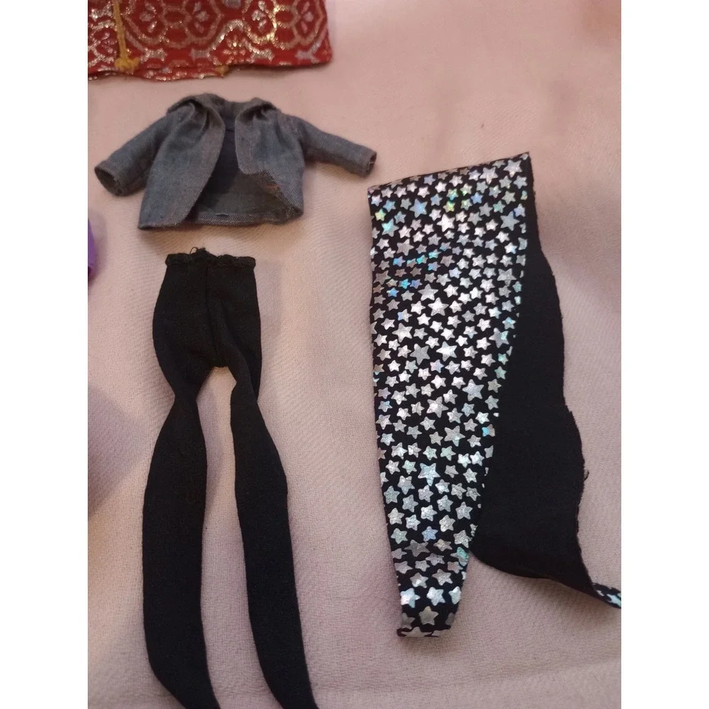 Vintage Barbie Doll Clothes Lot 1977 Shine for TV Time 1992 Cheerleading...